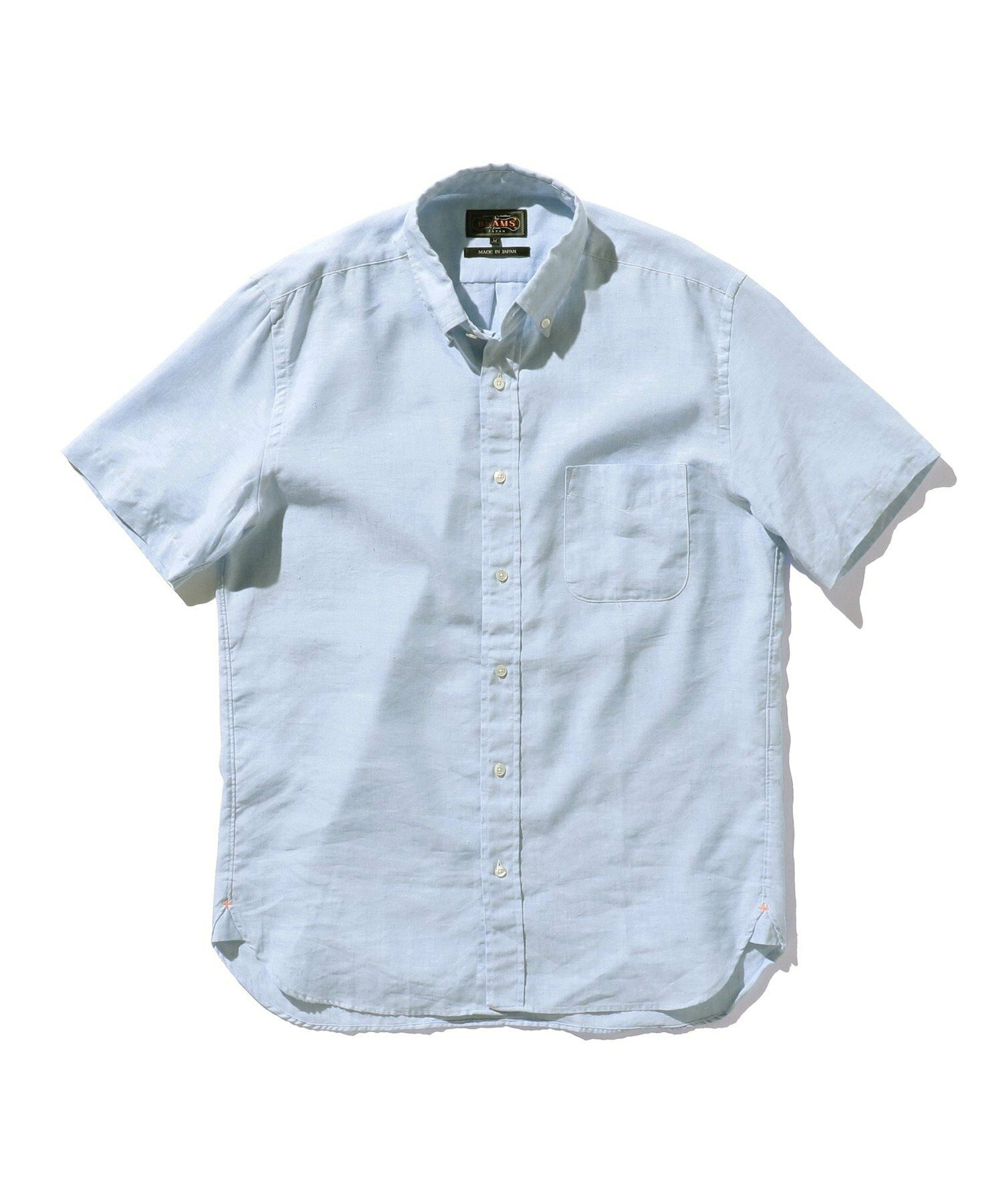 【ビームスの百名品】BEAMS PLUS / リネン COOLMAX(R) ボタンダウン ショートスリーブシャツ